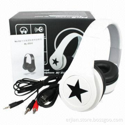 Super Bass Stereo Headphones with Built-in FM Radio, MP3 Player, Rechargeable Battery, OEM Orders
